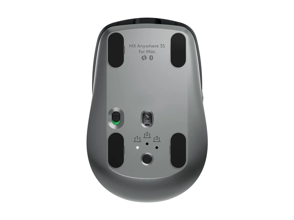 Logitech Master Series MX Anywhere 3S for Mac - Mouse - optical - 6 buttons - wireless - Bluetooth - space gray 910-006945