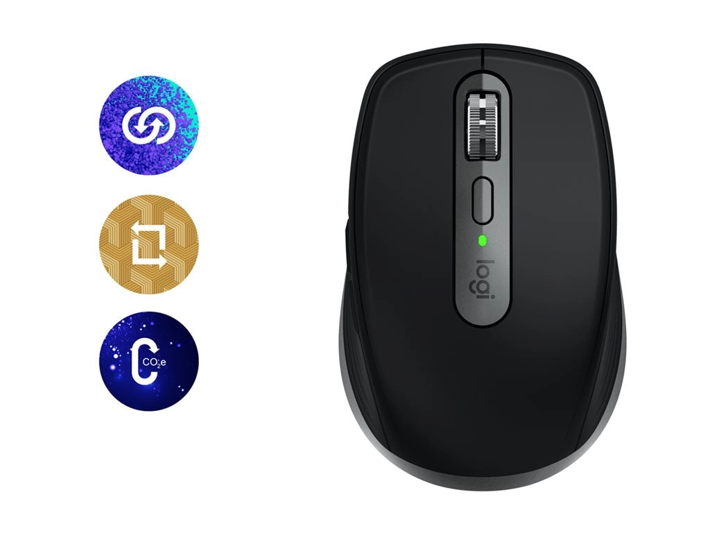 Logitech Master Series MX Anywhere 3S for Mac - Mouse - optical - 6 buttons - wireless - Bluetooth - space gray 910-006945