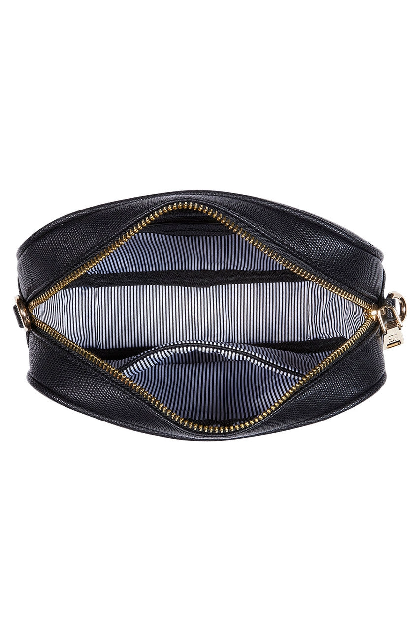 Louenhide Ginger Leopard Crossbody Bag Black