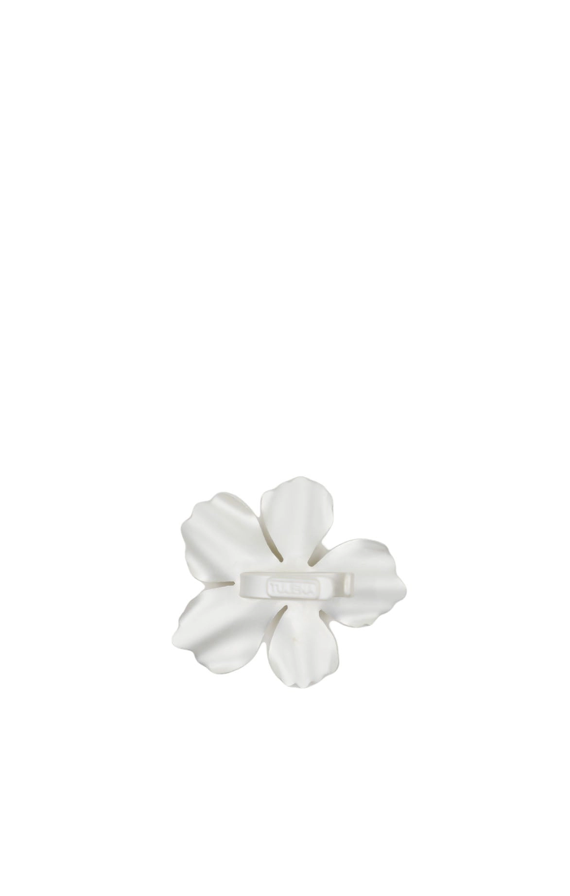 Matte Silver Flower Ear-cuff