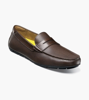 MOTOR Moc Toe Penny Driver - Brown
