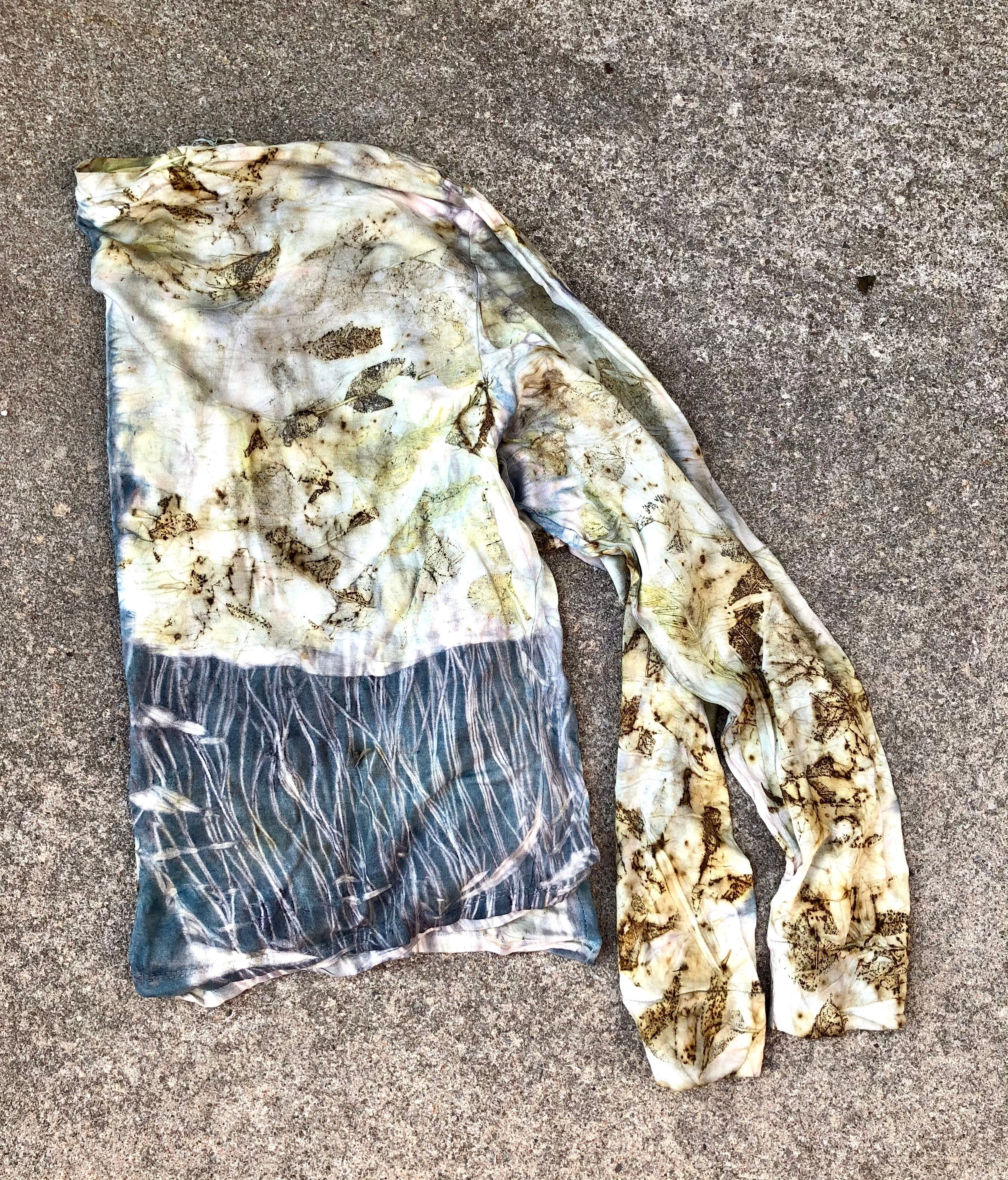 Naturally dyed viscose jersey Long sleeve  shirt