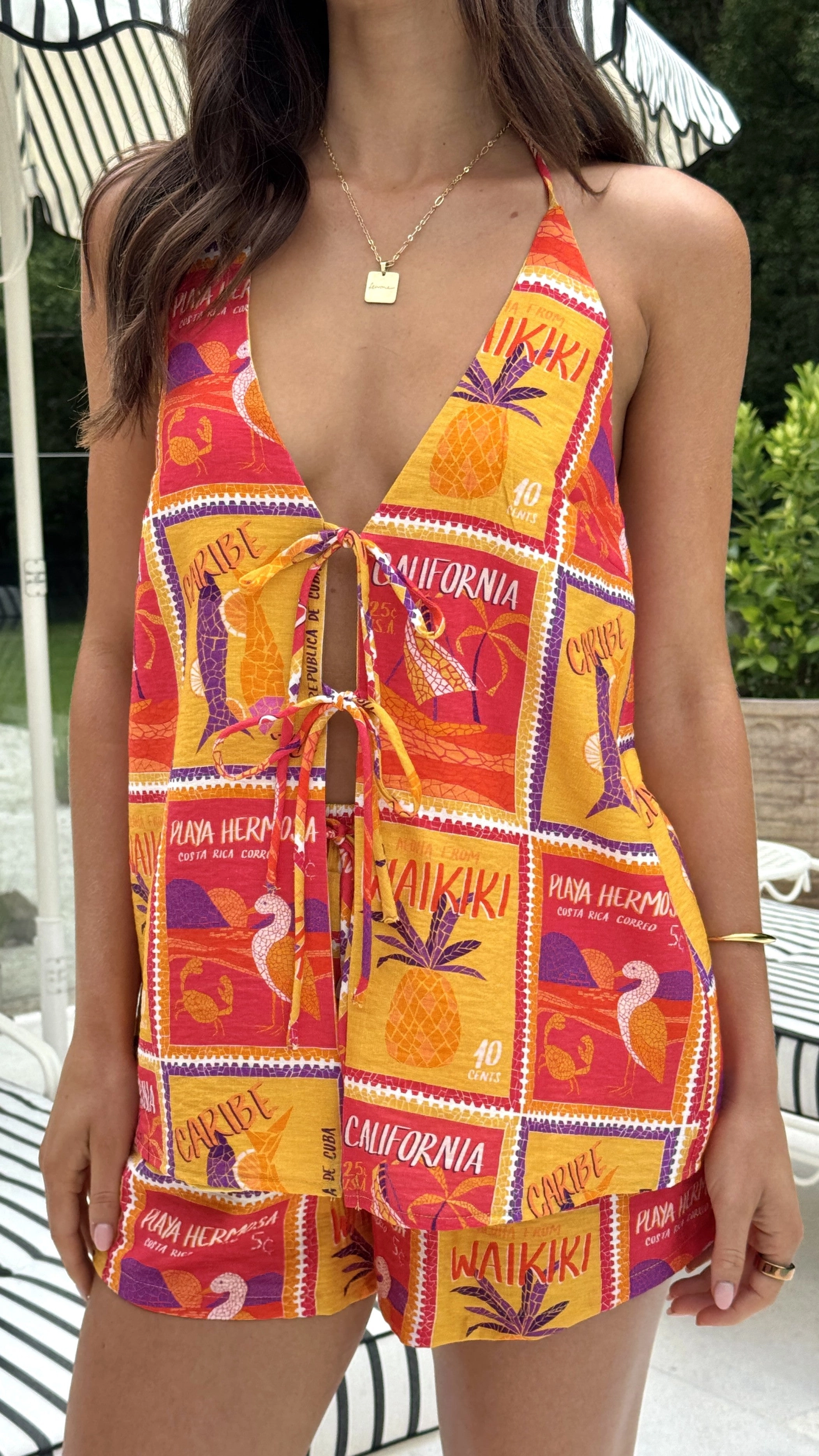 Octavia Top - Aloha Orange