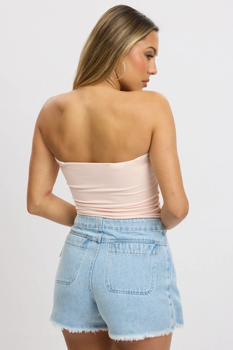Pink Supersoft Bandeau Top