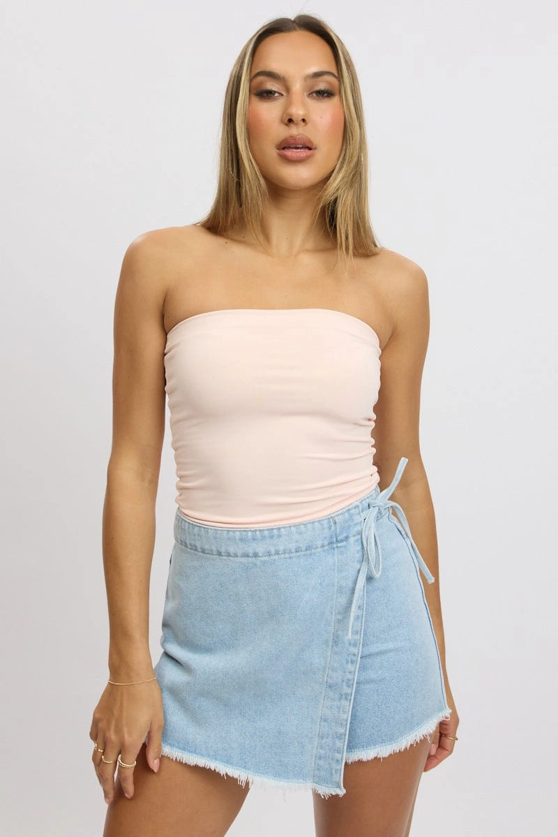Pink Supersoft Bandeau Top