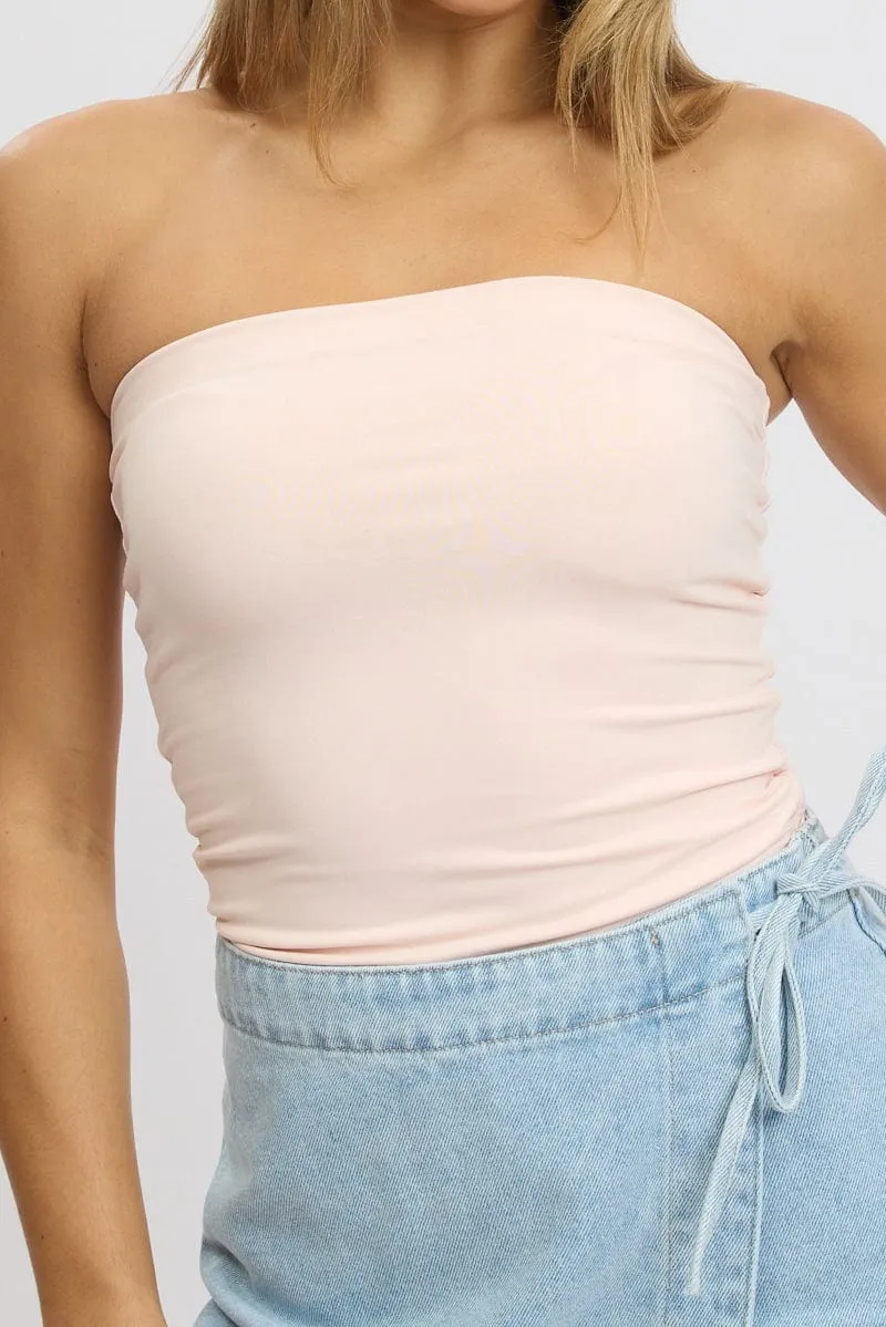 Pink Supersoft Bandeau Top