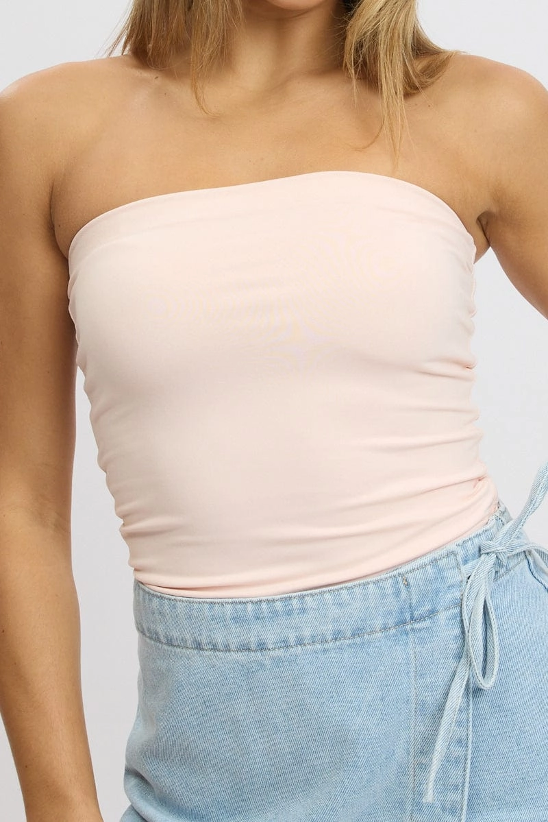 Pink Supersoft Bandeau Top