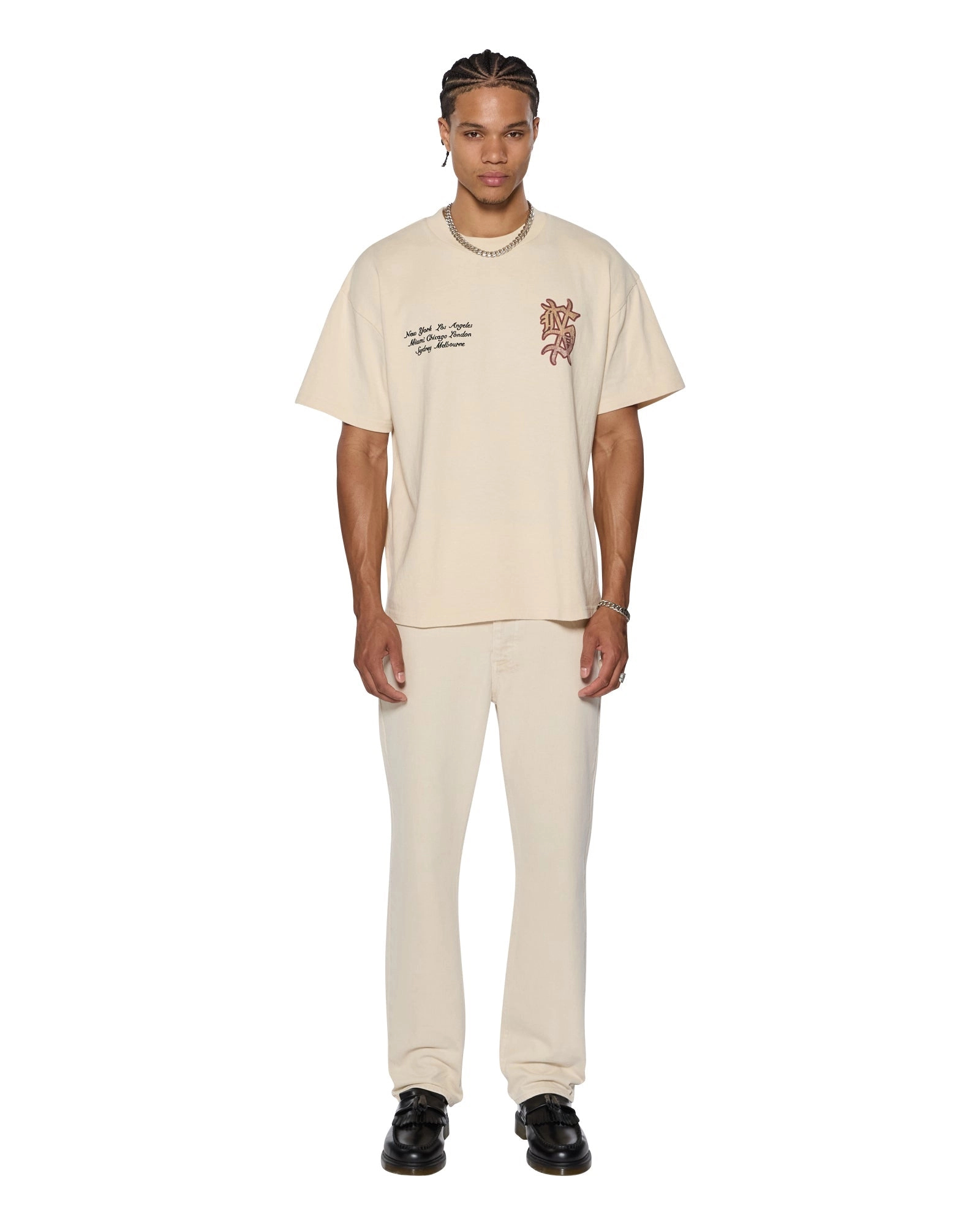 PLAYOFF EKCESS SS TEE DUSTY DESERT