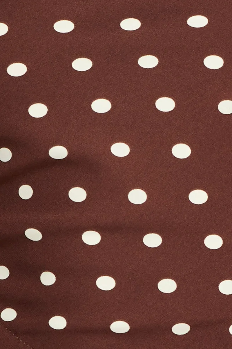 Polka Dot Scarf Top