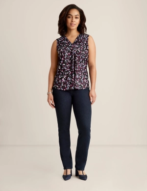 Printed Ity Pleat Front Shell - Sale