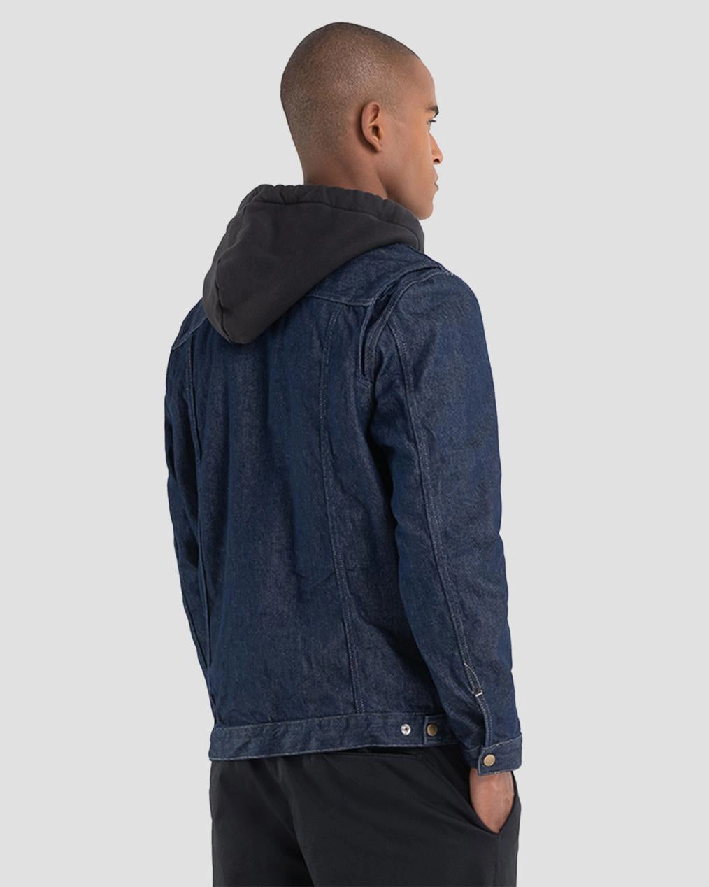 Replay Sartoriale Red Cast Indigo Denim Jacket - Dark Blue