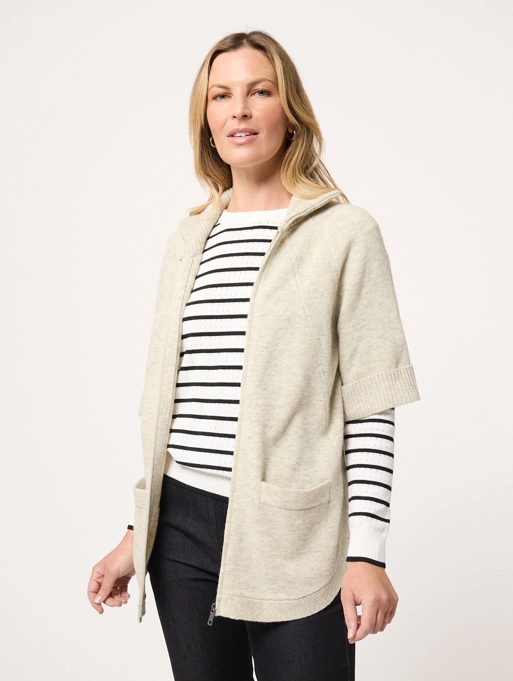 Ria Zip Through Cardigan
