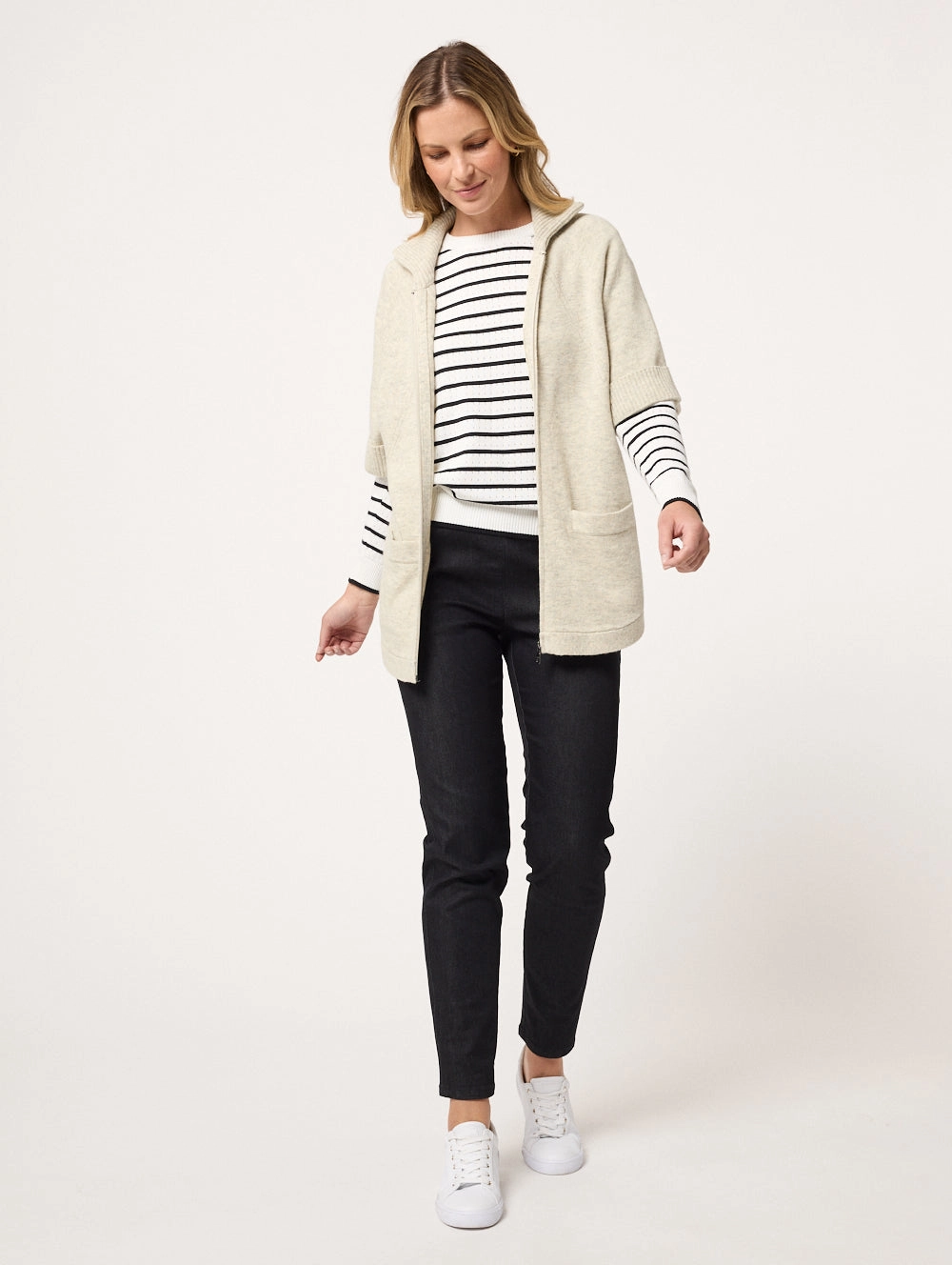 Ria Zip Through Cardigan