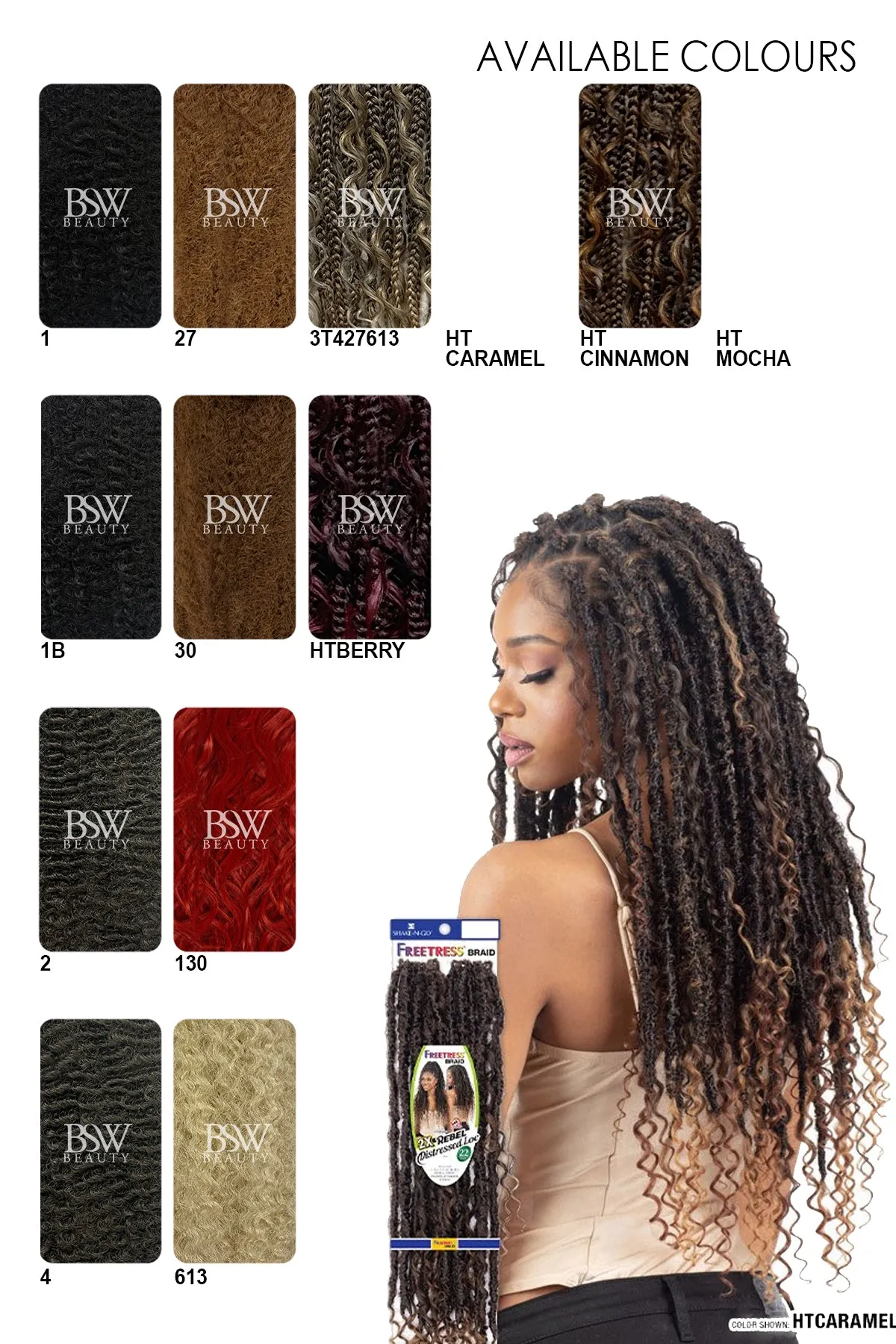 SHAKE N GO 2X REBEL DISTRESSED LOC 22"