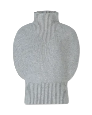 Shetland Double Face Turtleneck Sleeveless Sweater