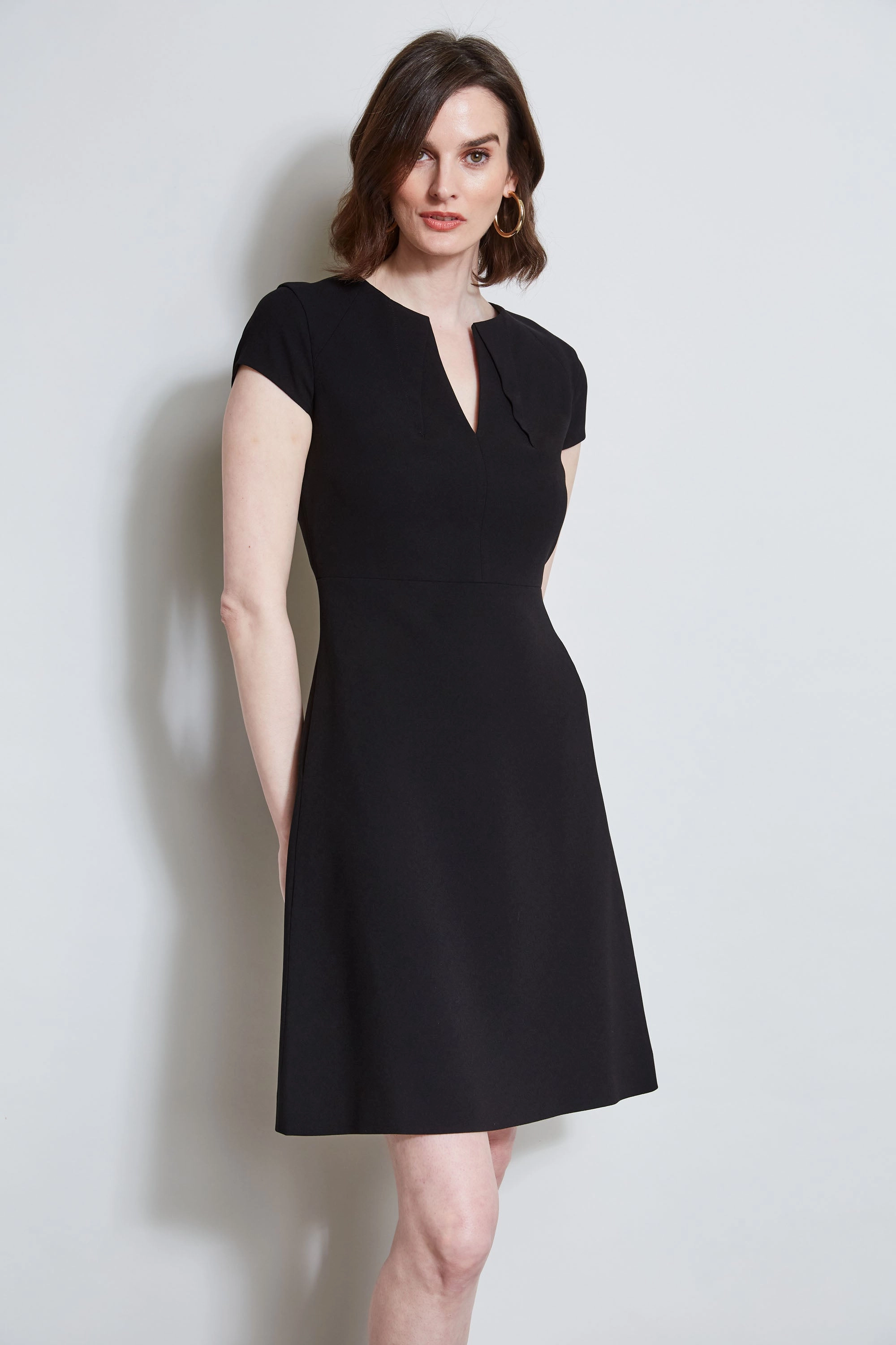 Short Sleeve Dart Dress