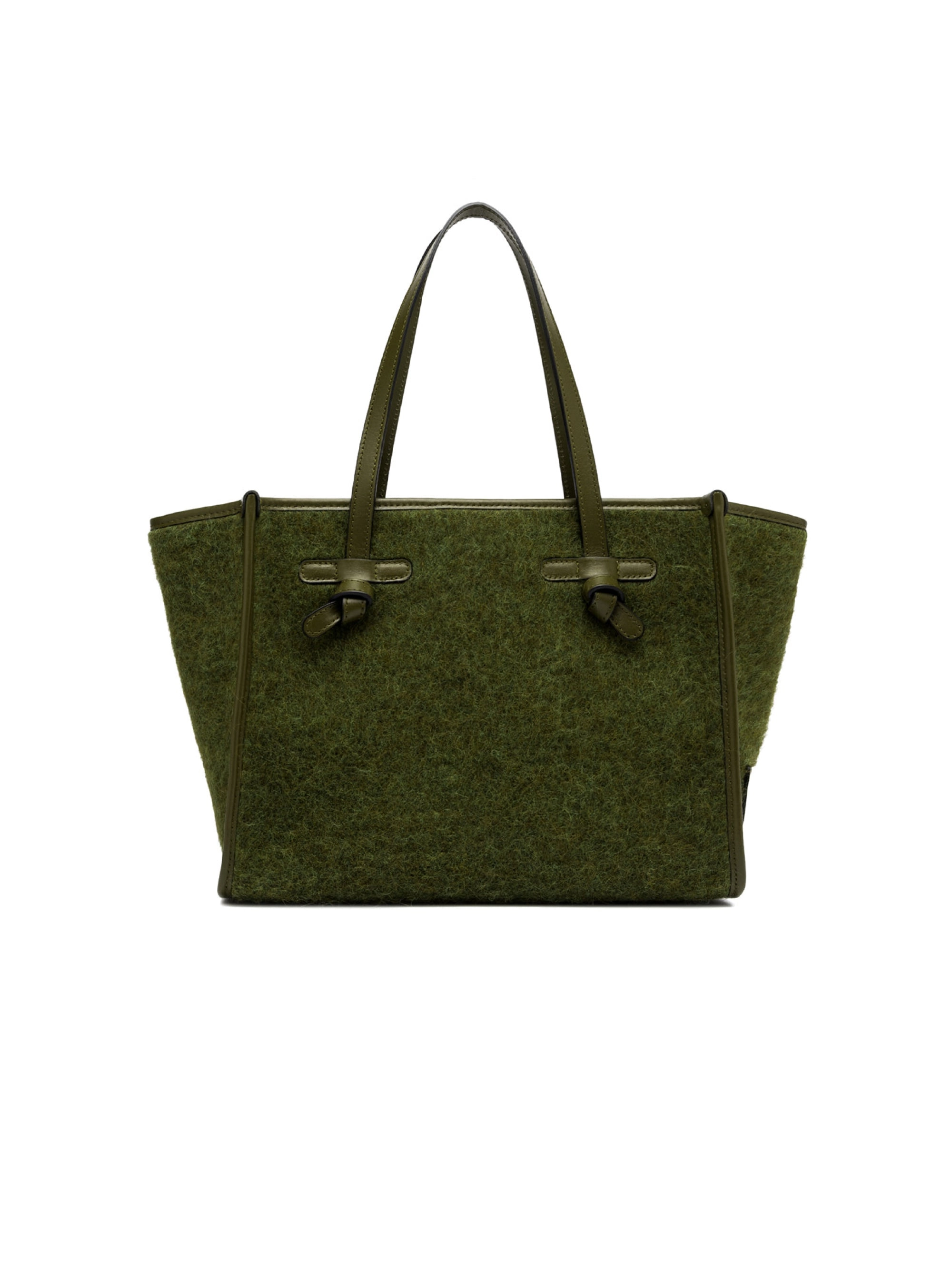 Shoulder bag in moss mohair