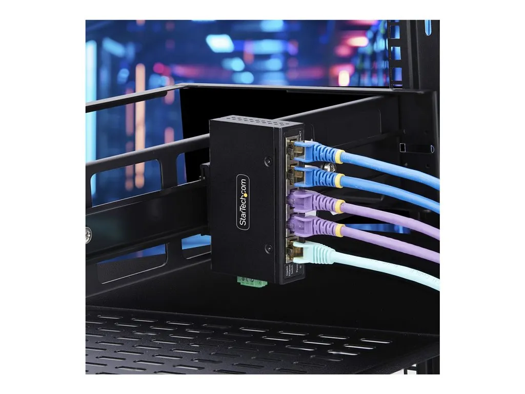 StarTech.com 5-Port Unmanaged Industrial Ethernet Switch - IP30 - TAA - Switch - unmanaged - 5 x 10/100/1000Base-T - DIN rail I51G-ETHERNET-SWITCH
