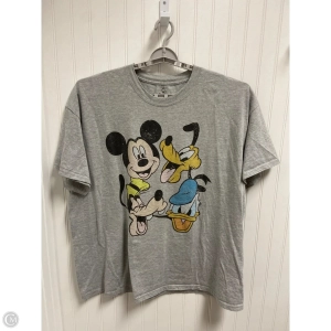 Top Short Sleeve By Disney Store In Grey, Size: 2x