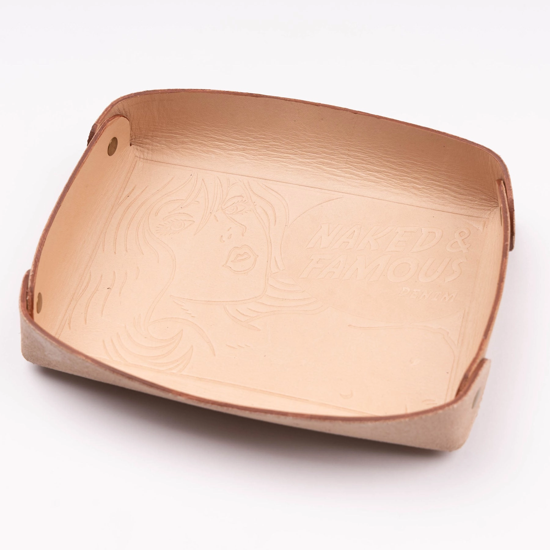 Valet Tray - Bovine Leather - Natural Tan