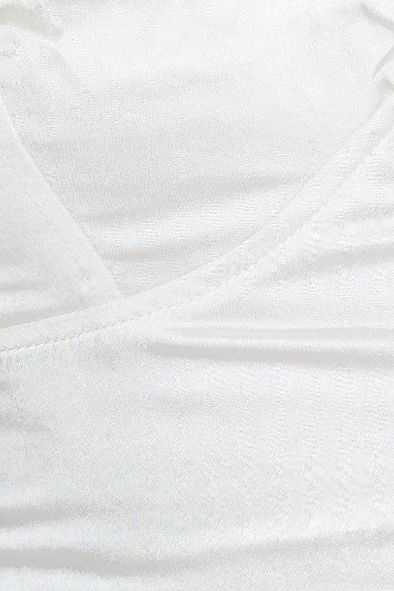 White Cami Top Satin