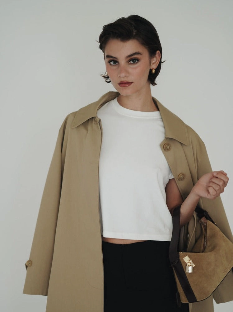 White Cropped T-Shirt