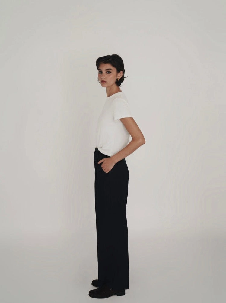 White Cropped T-Shirt