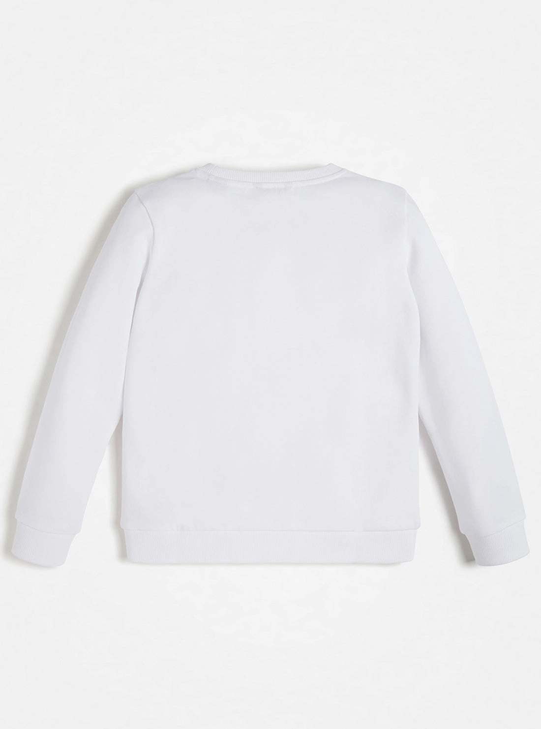 White Long Sleeve Fleece Pullover Top (7-16)