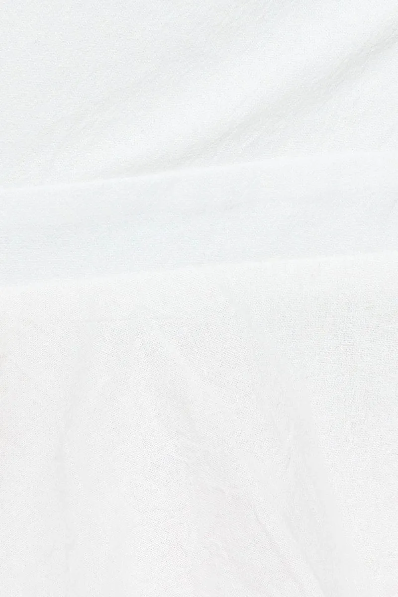 White Peplum Top Sleeveless