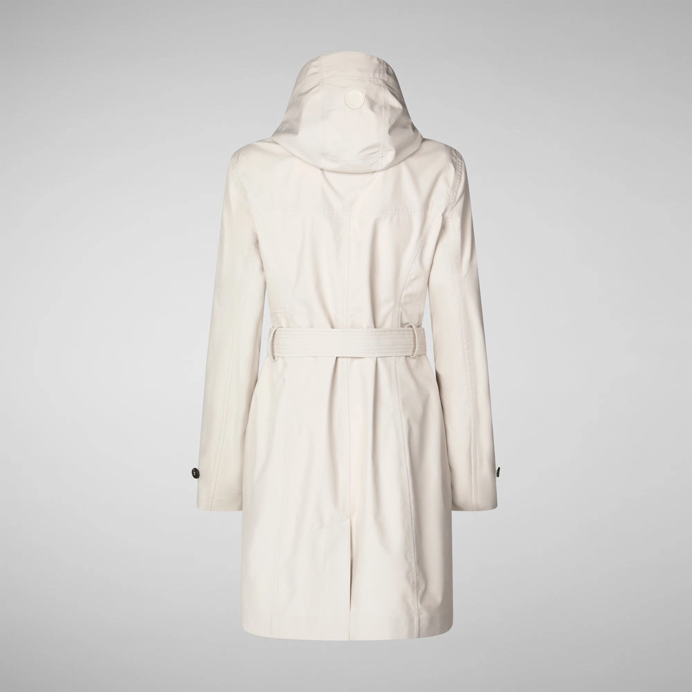 Woman's coat jackie in rainy beige