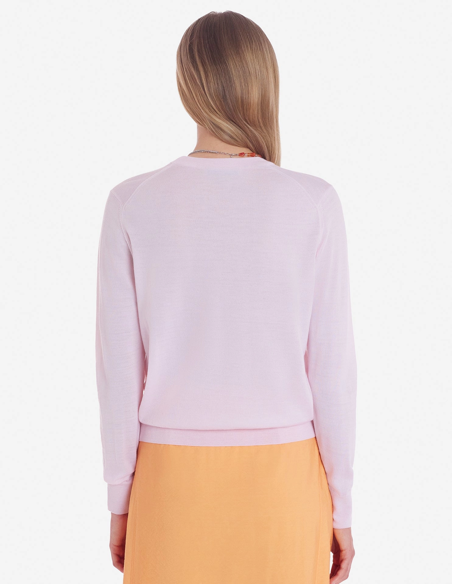 Women's Baby Fox Patch Regular Jumper Pale Pink