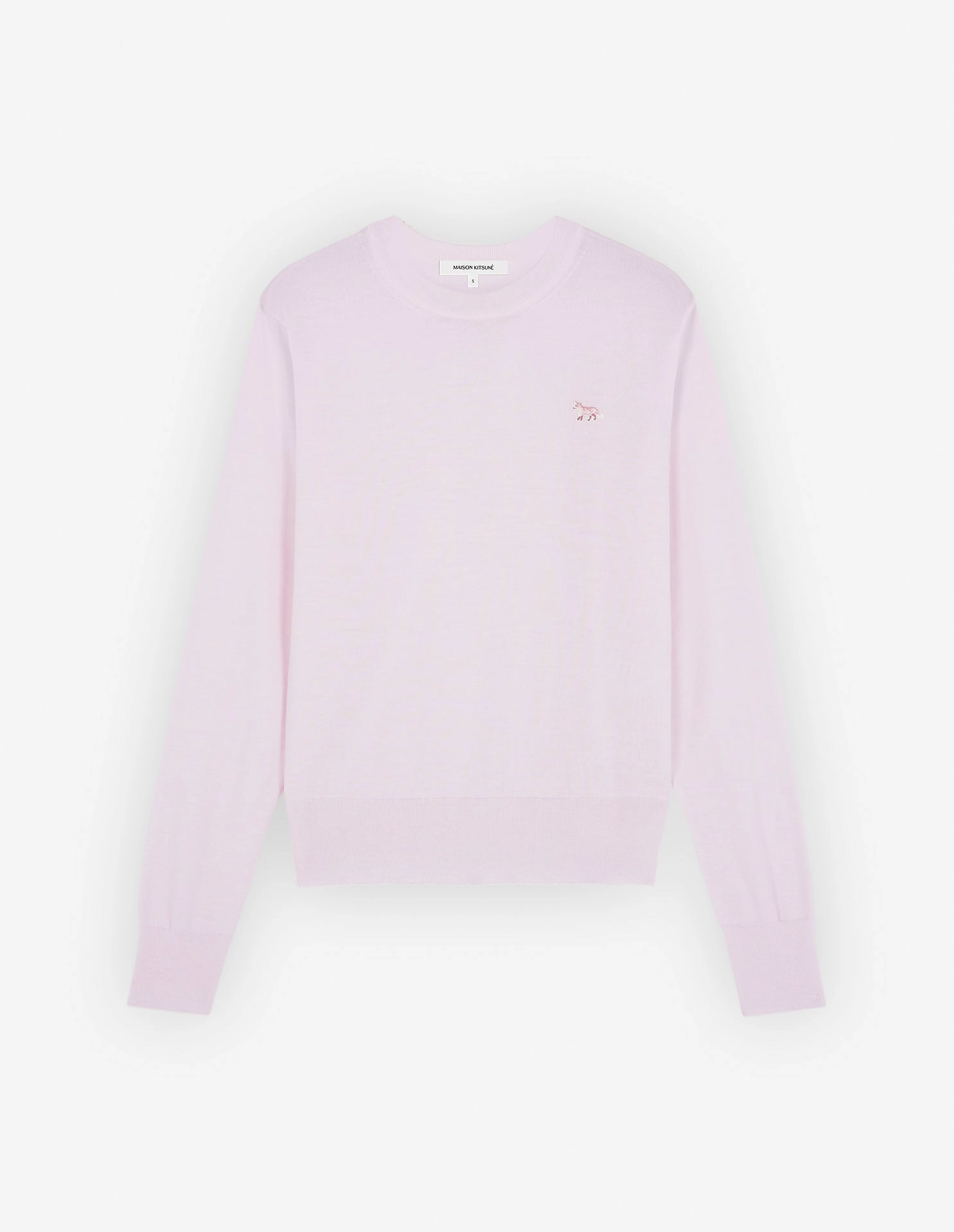 Women's Baby Fox Patch Regular Jumper Pale Pink