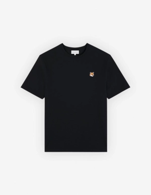 Women's Fox Head Patch Regular Tee Shirt Black