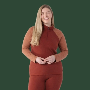 Women's Smartwool Classic Thermal Merino Base Layer 1/4 Zip Plus