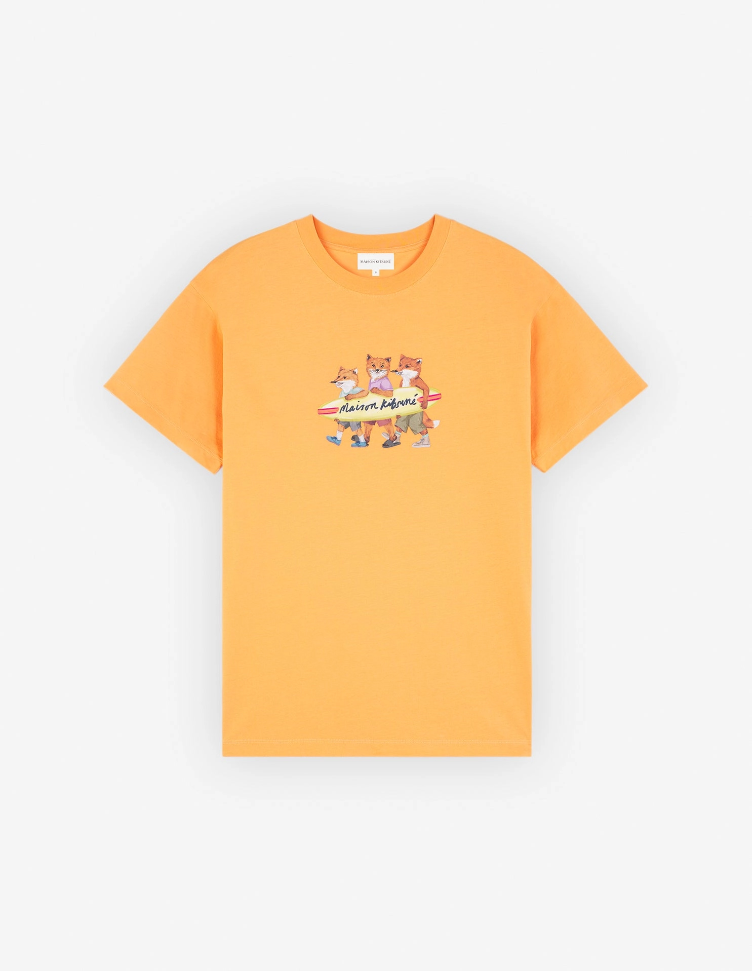 Women's Surfing Foxes Relaxed Tee-shirt Sunset Orange