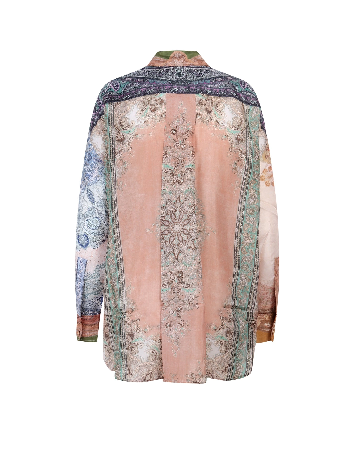 Zimmermann Anneke Relaxed Patch Paisley Print Shirt